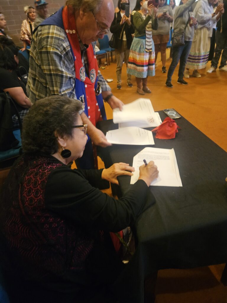 Gathering connected with the land transfer