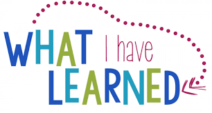 the words what I have learned